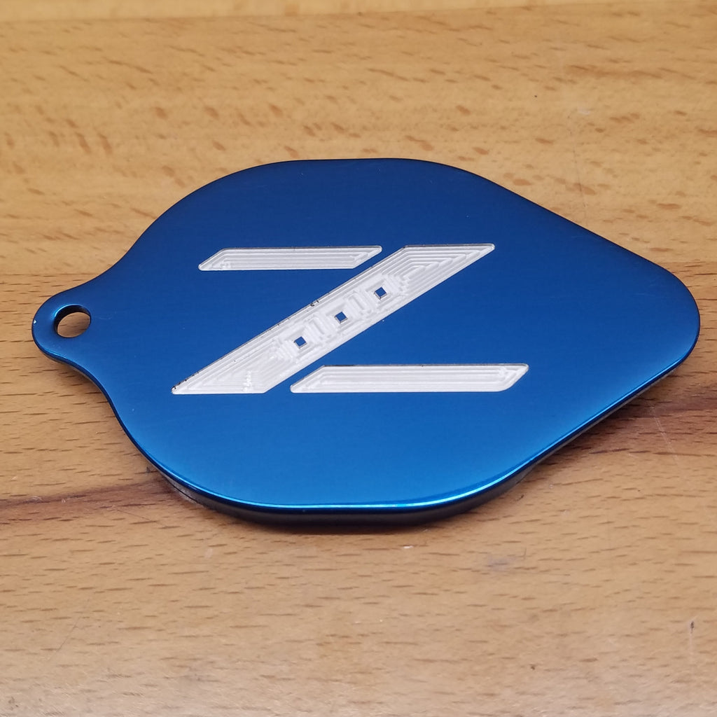 Orphaned 07 to 08 Nissan 350Z Logo Windshield Washer Cap - Blue