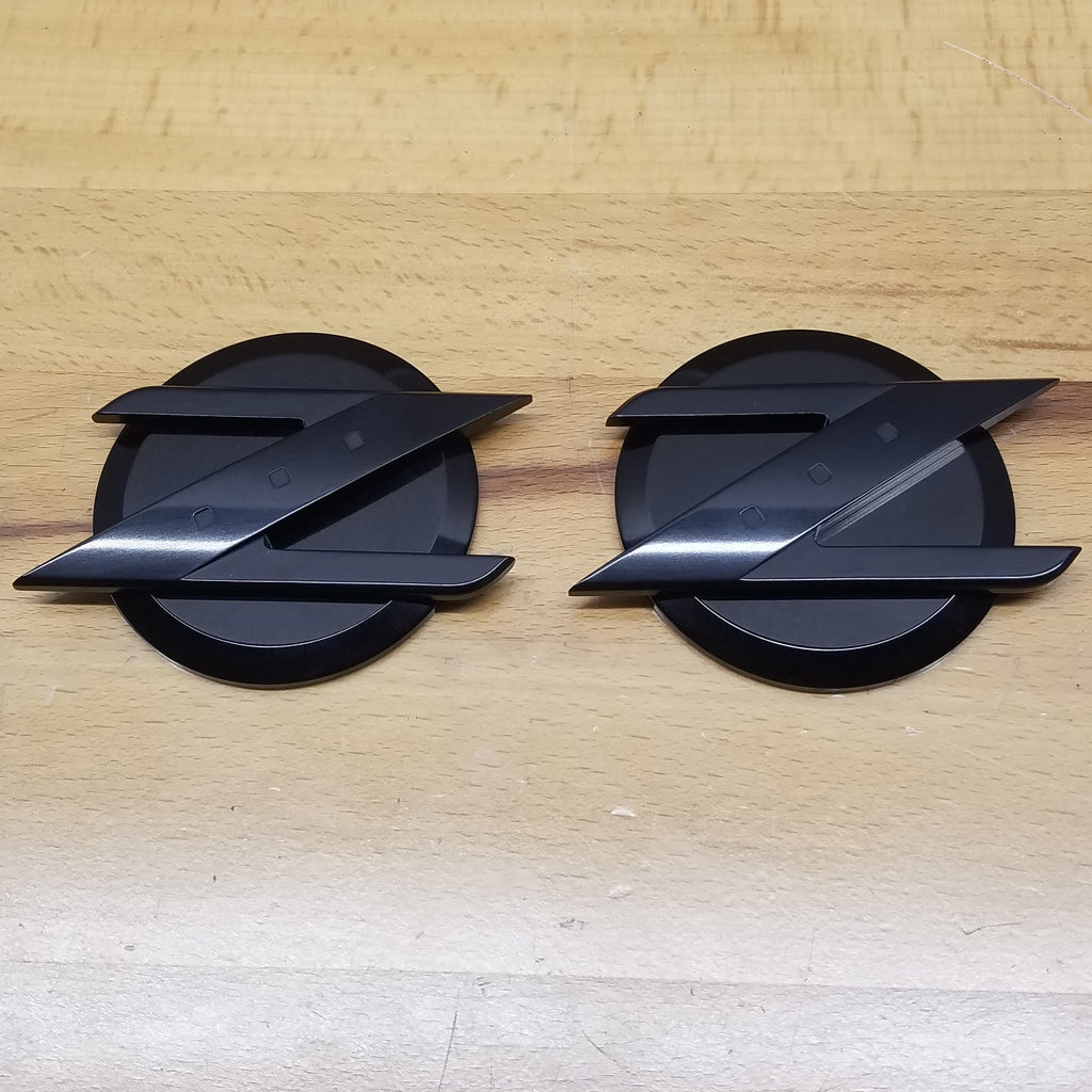 BLEM 350Z Big Z Logo Emblems - Murdered Out Black on Black