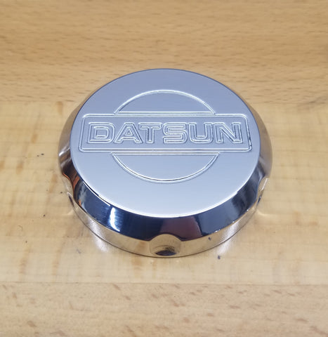 Polished Billet Datsun or D Logo Clutch Reservoir Cap Cover