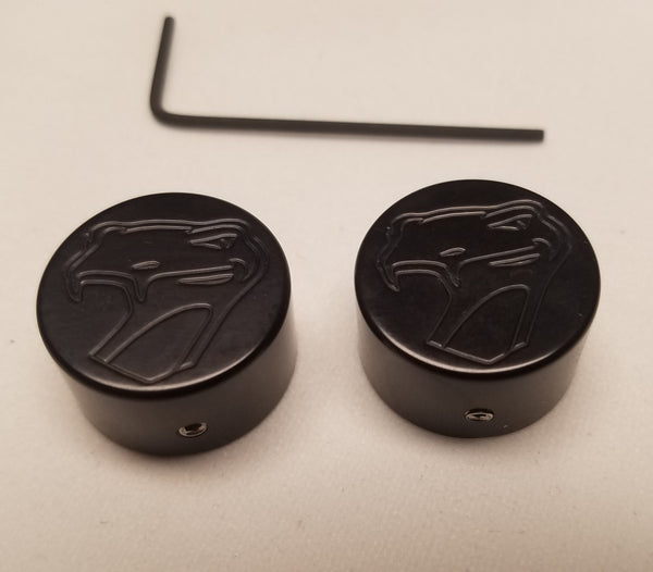Gen 2 Dodge Viper Sneaky Pete Logo Windshield Wiper Nut Covers.