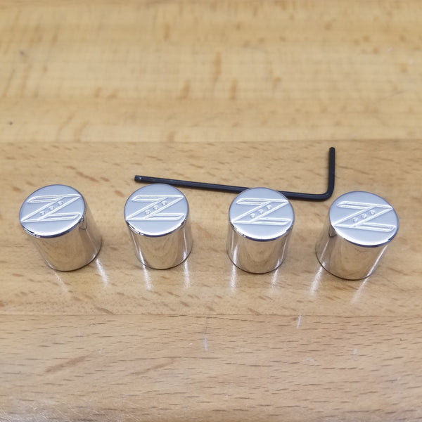 350Z Logo Tamper Proof Valve Stem Cap Set
