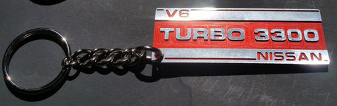 Billet Turbo 3300 Plenum Cover Logo Key Chain 84-89 300ZX Z31 Z VG30 V6