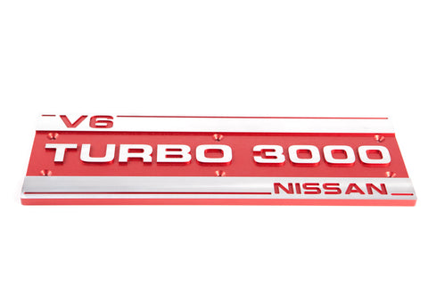 Billet Turbo 3000 Plenum Cover Logo 84-89 300ZX Z31 Z VG30 V6 fits Nissan NEW