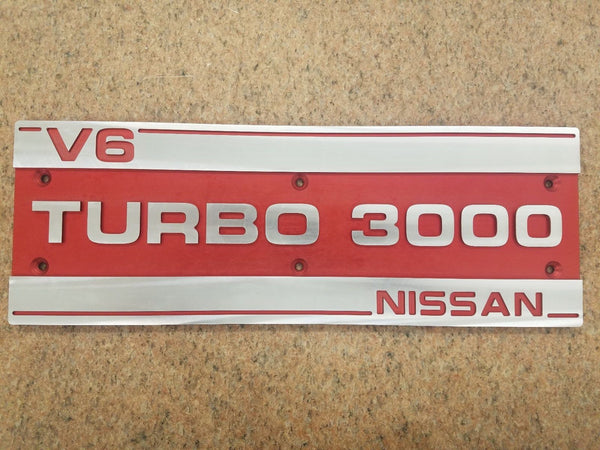 Billet Turbo 3000 Plenum Cover Logo 84-89 300ZX Z31 Z VG30 V6 fits Nissan NEW